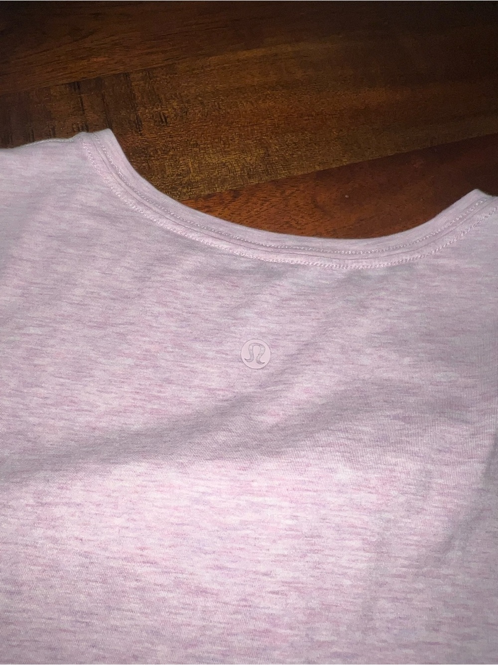 Lululemon Love Tank Heathered Pink Sleeveless Pima Cotton Top Size 6 - Picture 2 of 2
